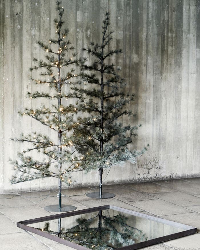 Stort kunstigt juletræ med LED lys H180