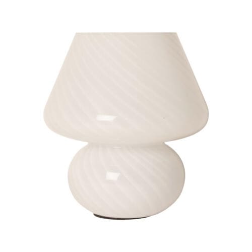 Swirl Mushroom lampe Hvid H24