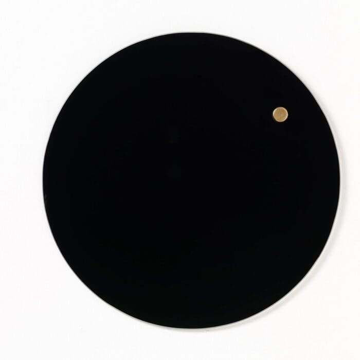 Magnetisk glastavle Cirkel 25 cm. sort – Naga