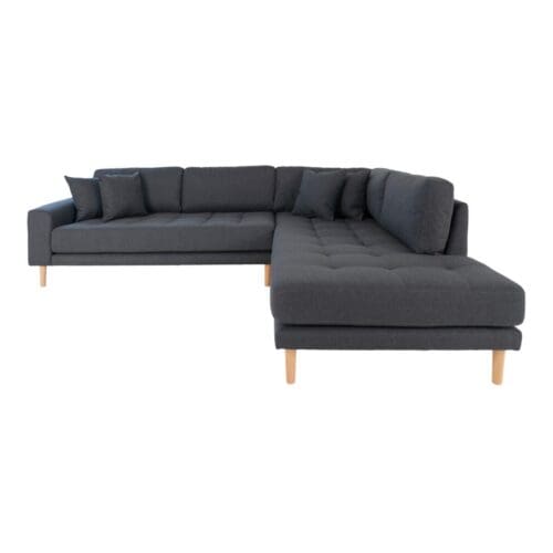 Mørkegrå Hjørnesofa L257