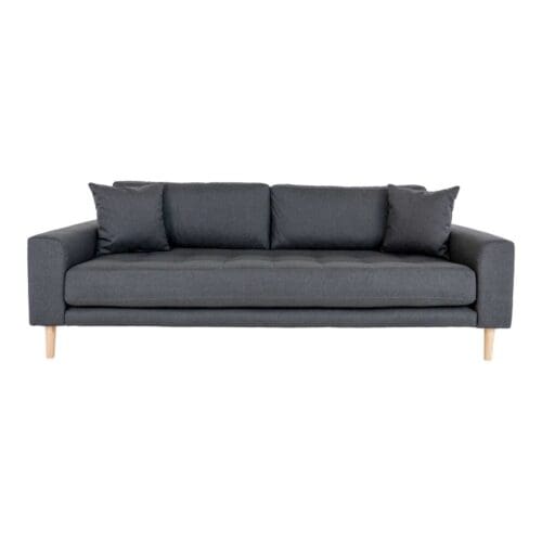 Mørkegrå sofa L210