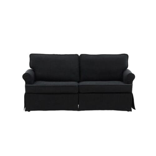 Anton 2 personerne sort sofa