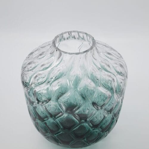 Mundpust Art deco glas vase grøn – House Doctor