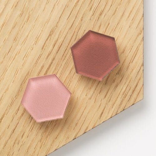 Super stærk magnet Hexagon rosa mix.
