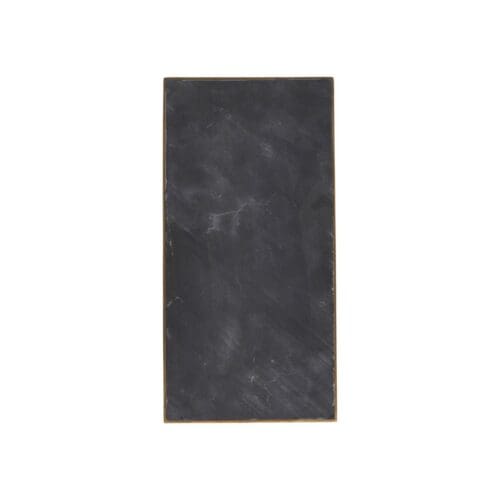 Grå/Sort granit bakke 30×15 m. messingkant – House Doctor