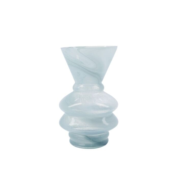 Blå glas vase