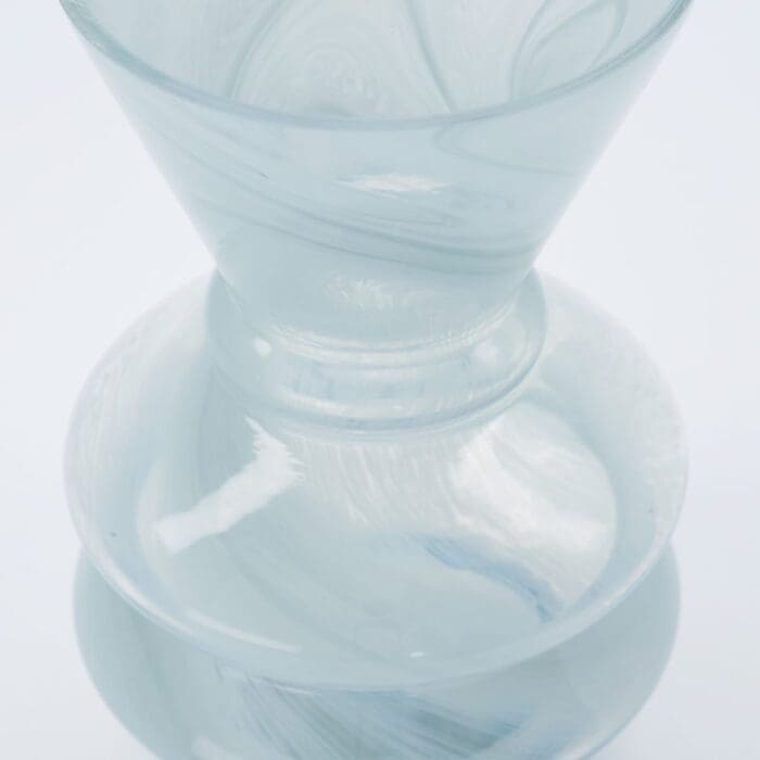 Blå glas vase