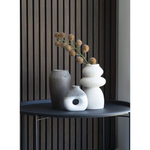 Brun keramik Vase i keramik Ø13/H22