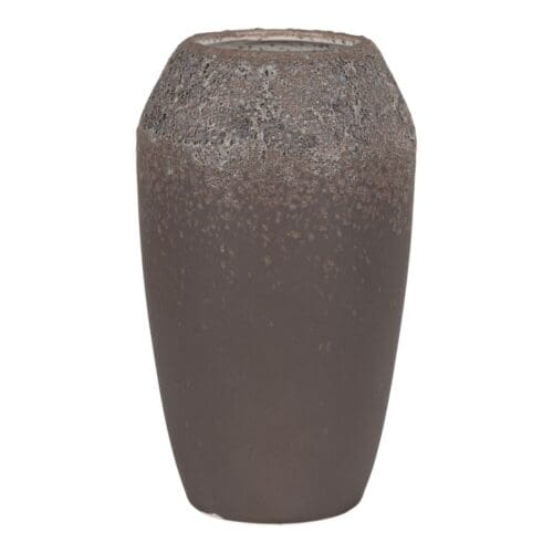 Brun keramik Vase i keramik Ø13/H22
