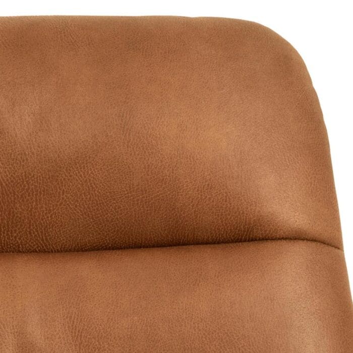 Brun læder loungestol