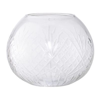 Bowl vase m. mønster – Bloomingville