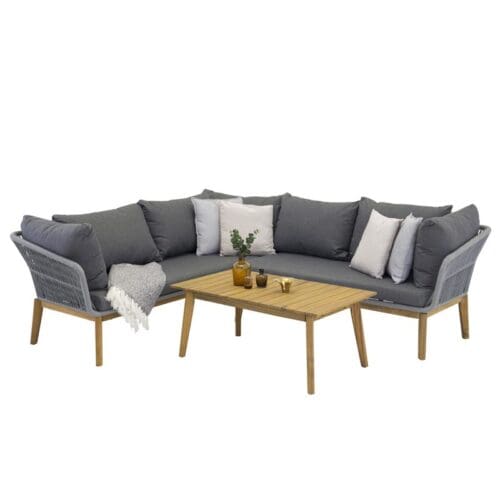 Havemøbler loungesæt grå