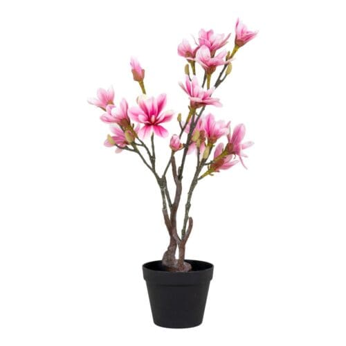 Kunstig Magnoliatræ rosa H75 cm
