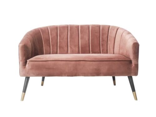 Rosa velour royal sofa L128