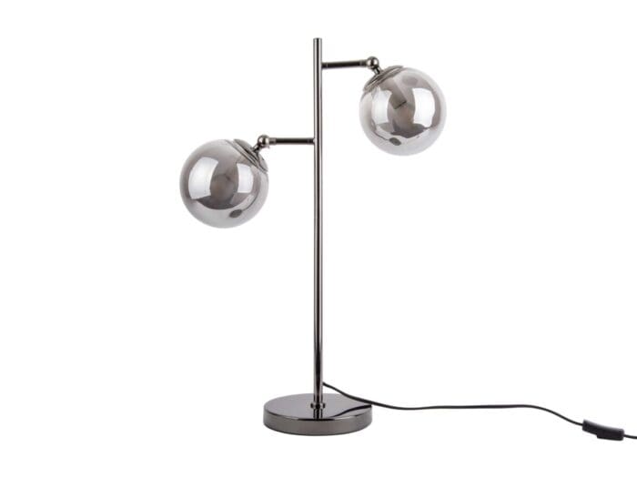 Bordlampe med 2 glober H152 grå
