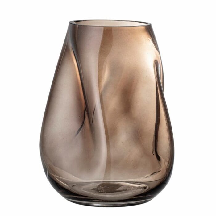Brun Ingolf glas vase – Bloomingville