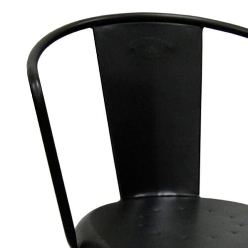 Jern stol antiksort – 4 stk.