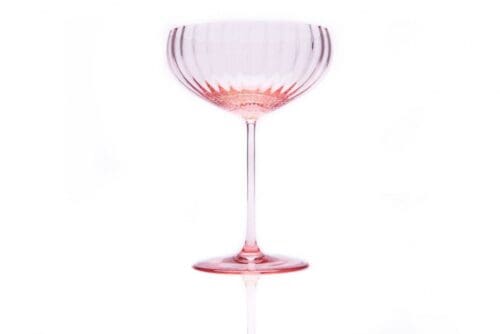 Lyon Champagne saucer 2 stk. rosa – Anna Von Lipa