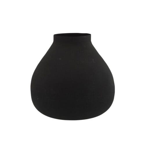 Enkelt sort vase