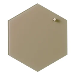 Magnetisk glastavle Hexagonal 21 cm. beige – Naga