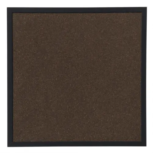 60×60 cm. brun Opslagstavle med sort ramme
