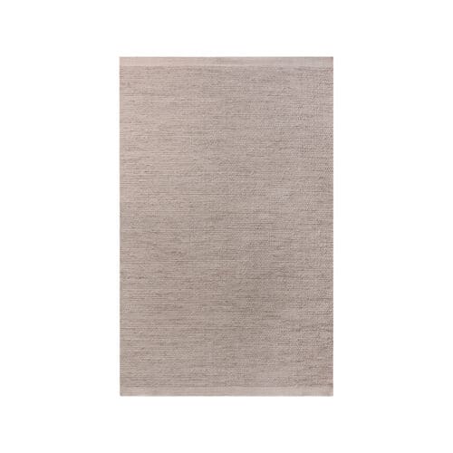 Håndvævet gulvtæppe råhvid/beige 160×230