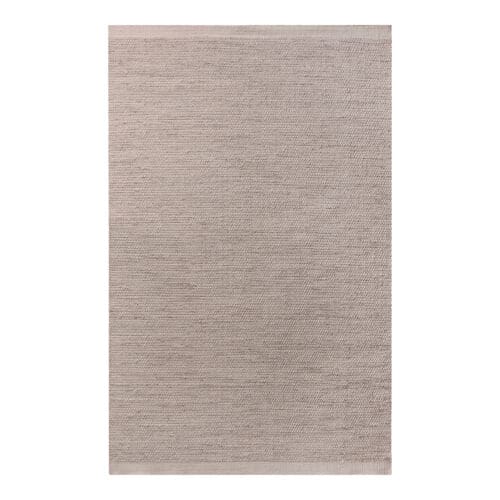 Håndvævet gulvtæppe råhvid/beige 200×300