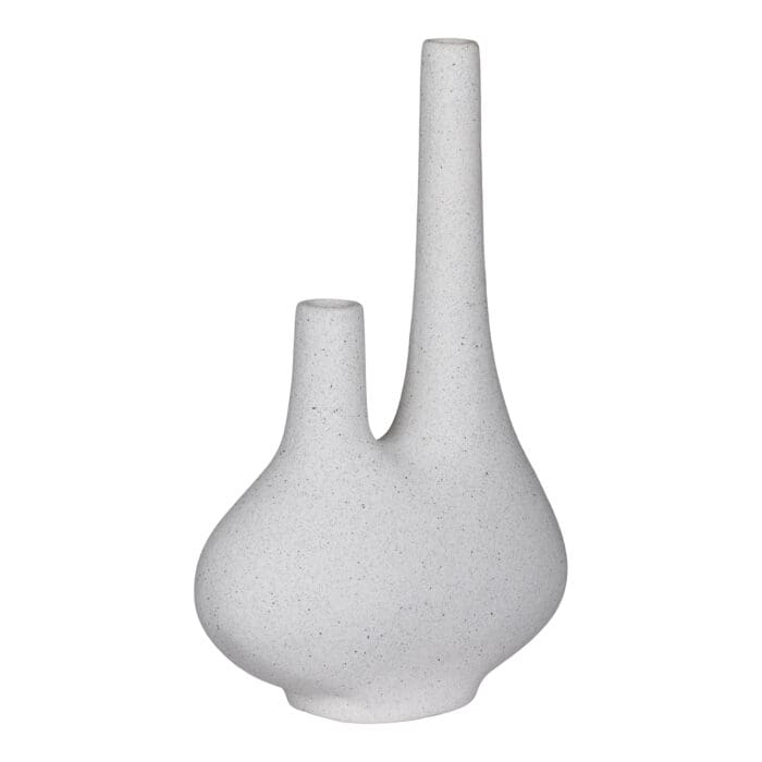 Hvid keramik vase 23x11x37