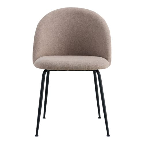 Spisebordsstol brun/sorteben – Sæt af 2 stk.