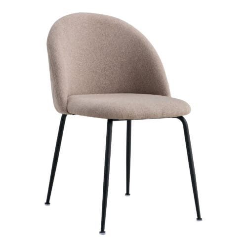 Spisebordsstol brun/sorteben – Sæt af 2 stk.