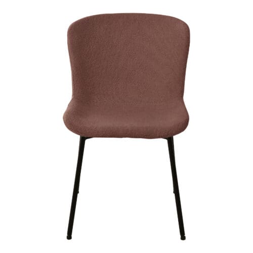 Spisebordsstol rust/sorte ben – Sæt af 2 stk.