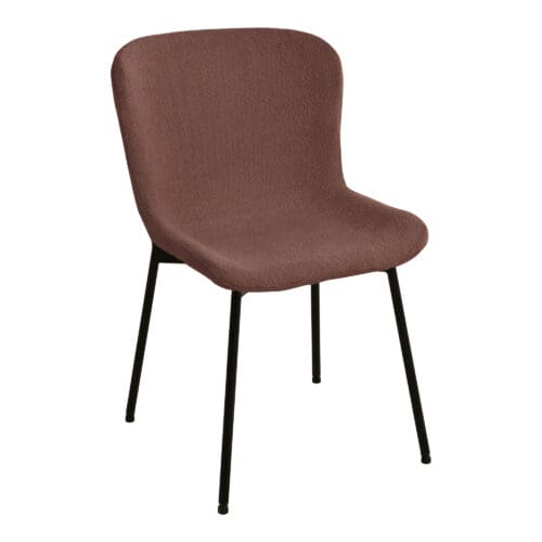 Spisebordsstol rust/sorte ben – Sæt af 2 stk.
