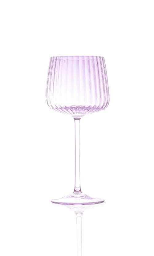 Ripple hvidvins glas 2 stk. lilla