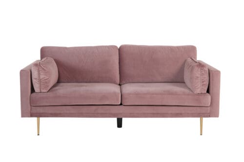 Boom rosa velour sofa B203