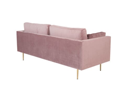 Boom rosa velour sofa B203