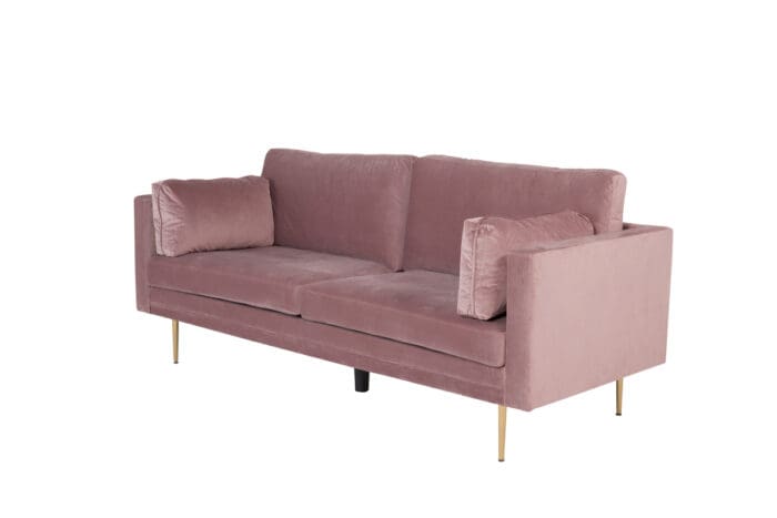 Boom rosa velour sofa B203