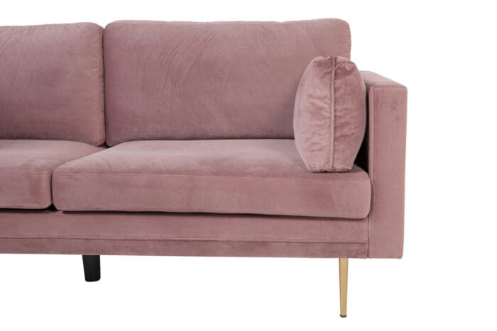 Boom rosa velour sofa B203