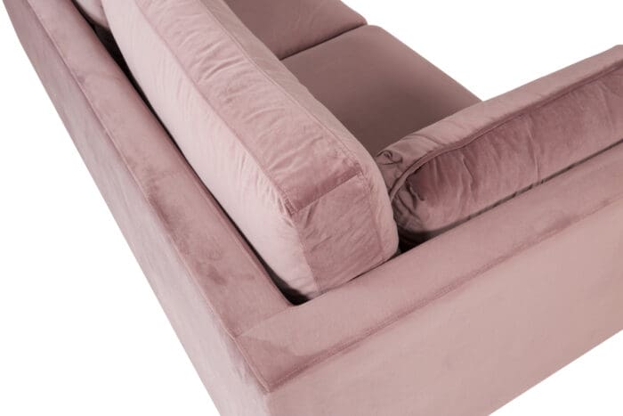 Boom rosa velour sofa B203