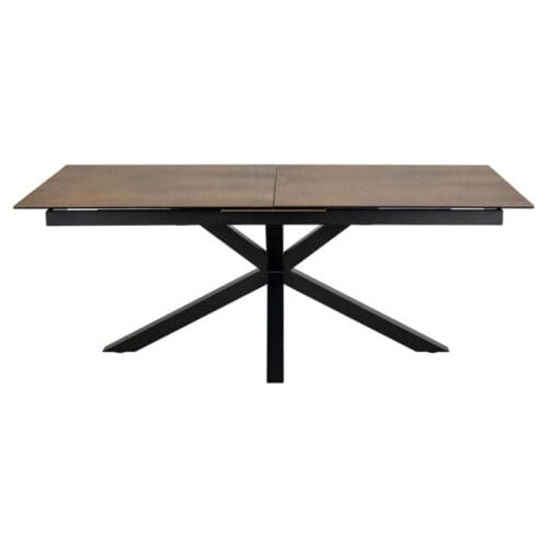 Spisebord med udtræk rustbrun – Heaven