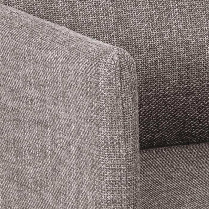 Chaiselong sofa m. vendbar puf gråbrun