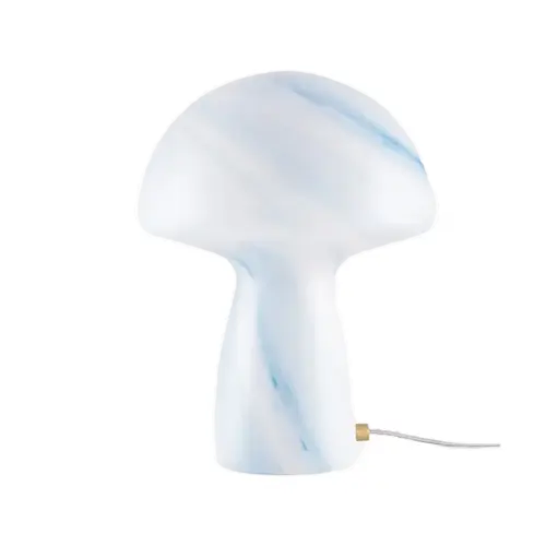 Fungu swirl blå mushroom lampe H30