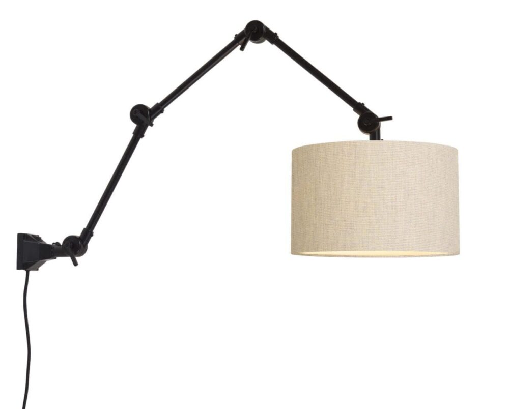 Væg/hængende lampe Amsterdam Skærm 3220 L.Linen, L