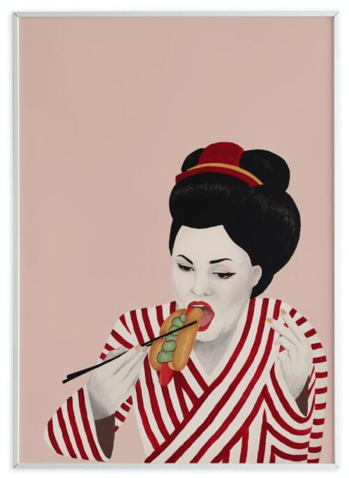 Sulten Geisha Rosa 70×100 – Taisho